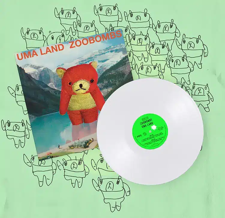 Pochette du nouvel album du groupe Zoobombs, Uma Land